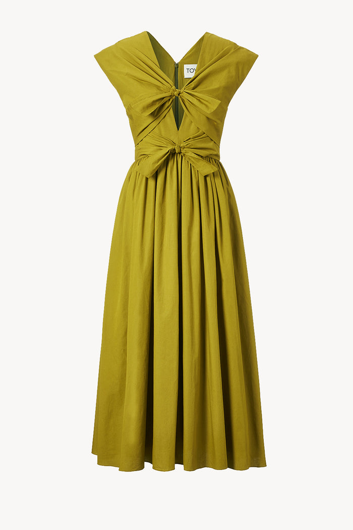TOVE Studio Sirena Dress Organic Cotton Chartreuse