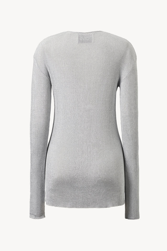 TOVE Studio Marley Knitted Top Silver